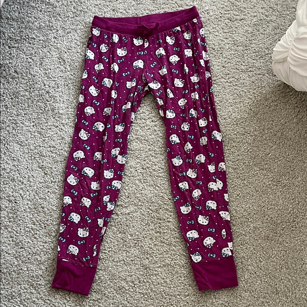 Hello Kitty Kids Pajama Bottoms - Magenta, size small
